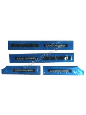 Накладки салонных порогов с led подсветкой Land Cruiser 